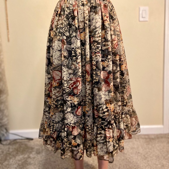 Vintage Floral Skirt Mr Beau by RL Davis 70s - Picture 9 of 10